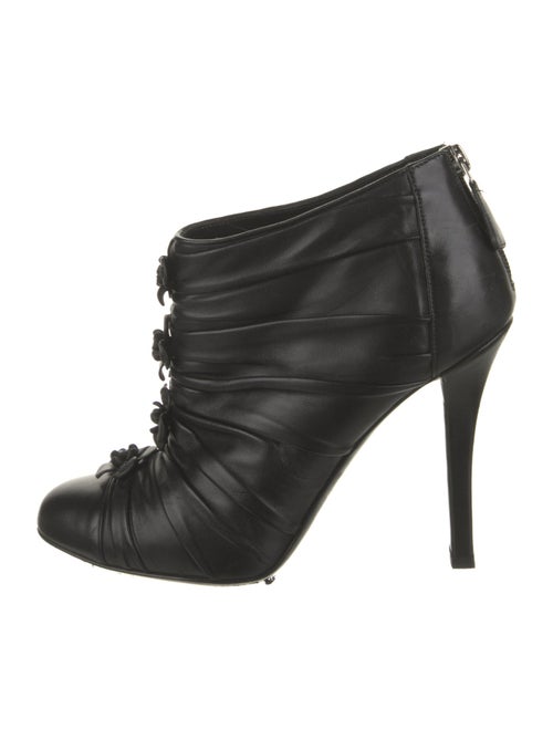 Chanel 2012 Interlocking CC Logo Lace-Up Boots