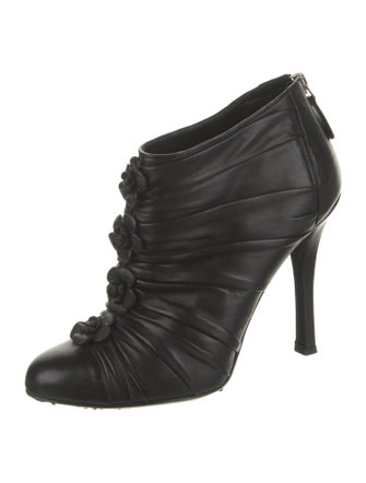 Chanel 2012 Interlocking CC Logo Lace-Up Boots