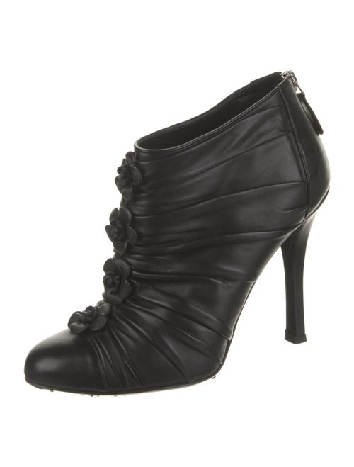 Chanel 2012 Interlocking CC Logo Lace-Up Boots