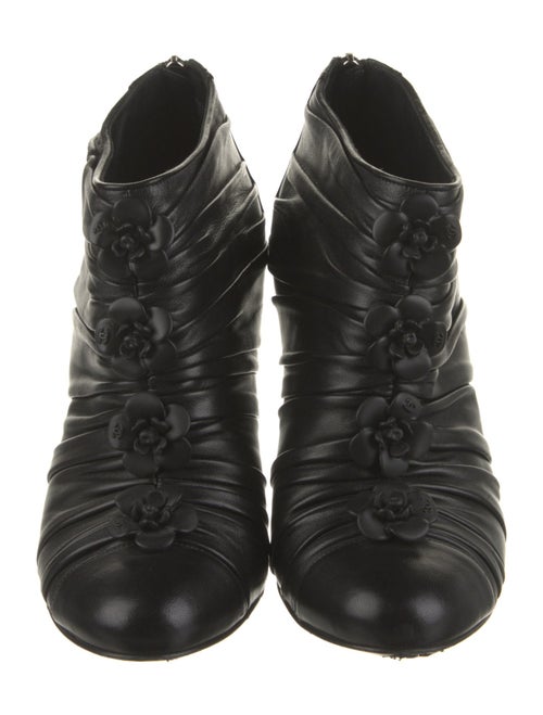 Chanel 2012 Interlocking CC Logo Lace-Up Boots