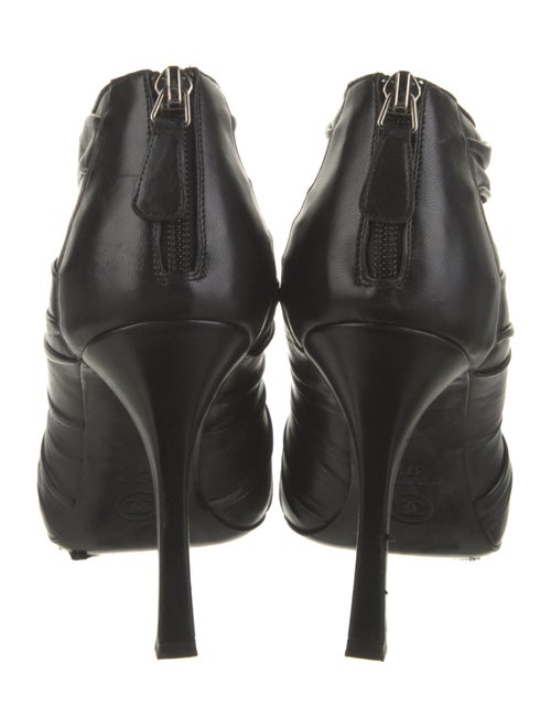 Chanel 2012 Interlocking CC Logo Lace-Up Boots