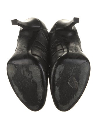 Chanel 2012 Interlocking CC Logo Lace-Up Boots