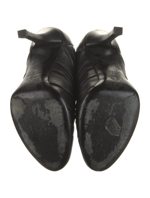 Chanel 2012 Interlocking CC Logo Lace-Up Boots