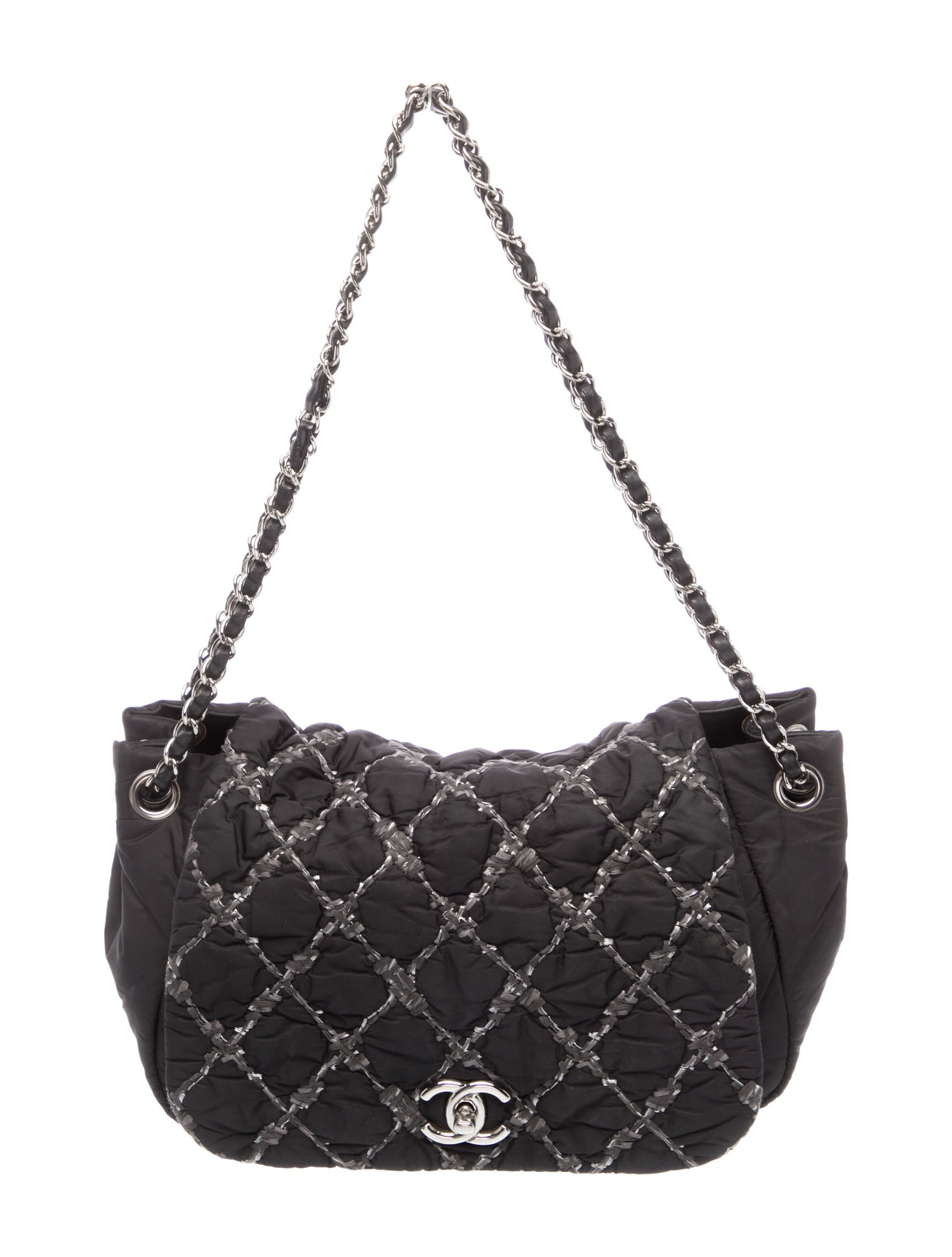 Chanel Tweed Stitch Bubble Accordion Flap Bag