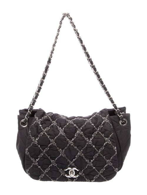 Chanel Tweed Stitch Bubble Accordion Flap Bag