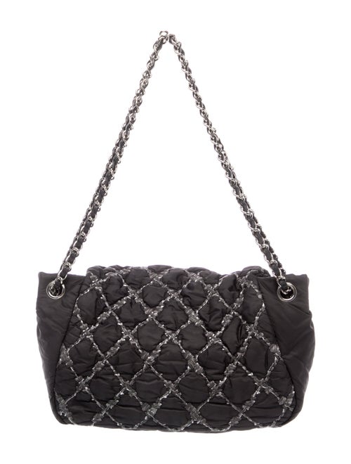 Chanel Tweed Stitch Bubble Accordion Flap Bag