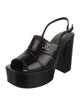 Chanel 2023 Interlocking CC Logo Slingback Sandals
