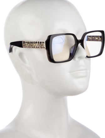 Chanel Interlocking CC Logo Square Eyeglasses