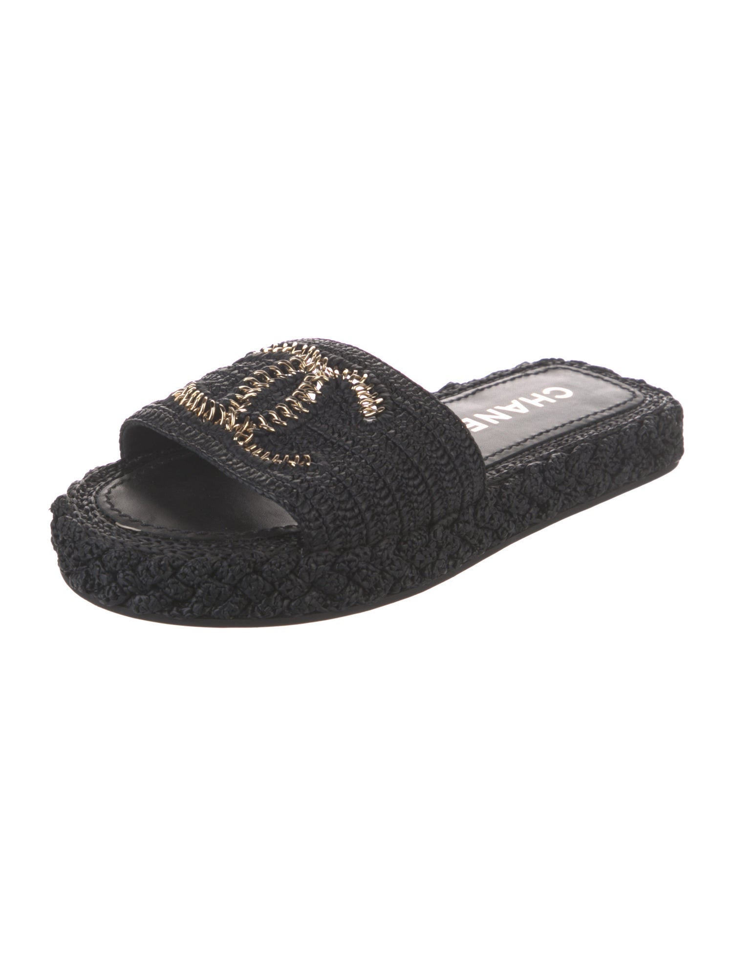 Chanel 2021 Interlocking CC Logo Slides