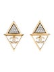 Chanel 2024 Strass CC Drop Earrings