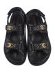 Chanel 2024 Interlocking CC Logo Slingback Sandals