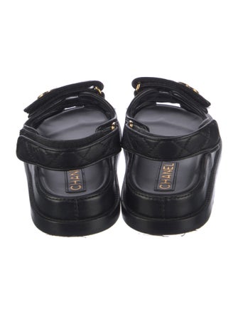 Chanel 2024 Interlocking CC Logo Slingback Sandals