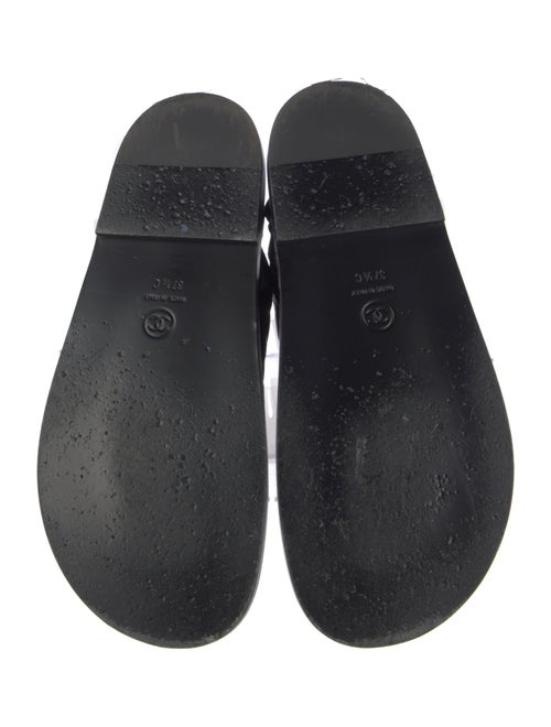 Chanel 2024 Interlocking CC Logo Slingback Sandals