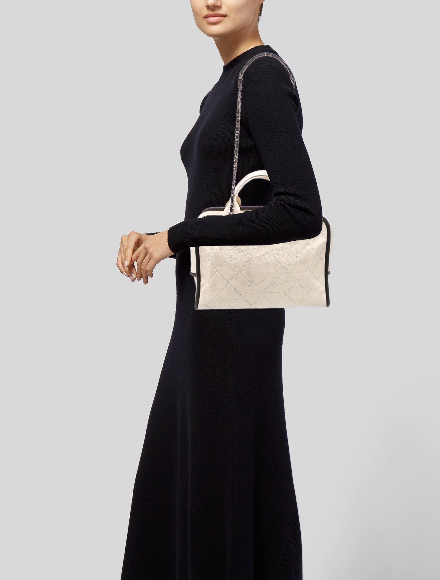 Chanel Large Deauville Bowling Bag