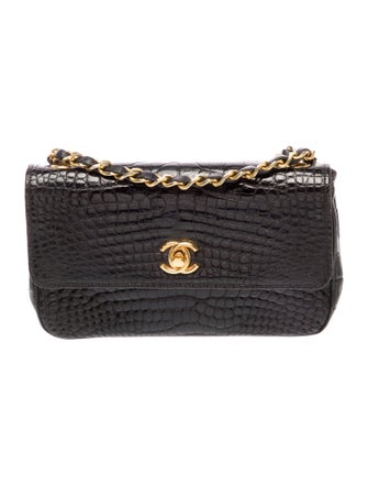Chanel Classic Rectangular Mini Alligator Flap Bag