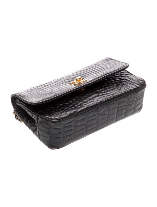 Chanel Classic Rectangular Mini Alligator Flap Bag