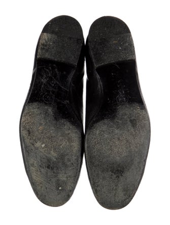 Chanel Interlocking CC Logo Leather Loafers