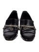 Chanel Interlocking CC Logo Leather Loafers