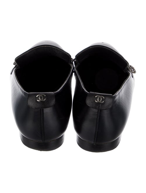 Chanel Interlocking CC Logo Leather Loafers
