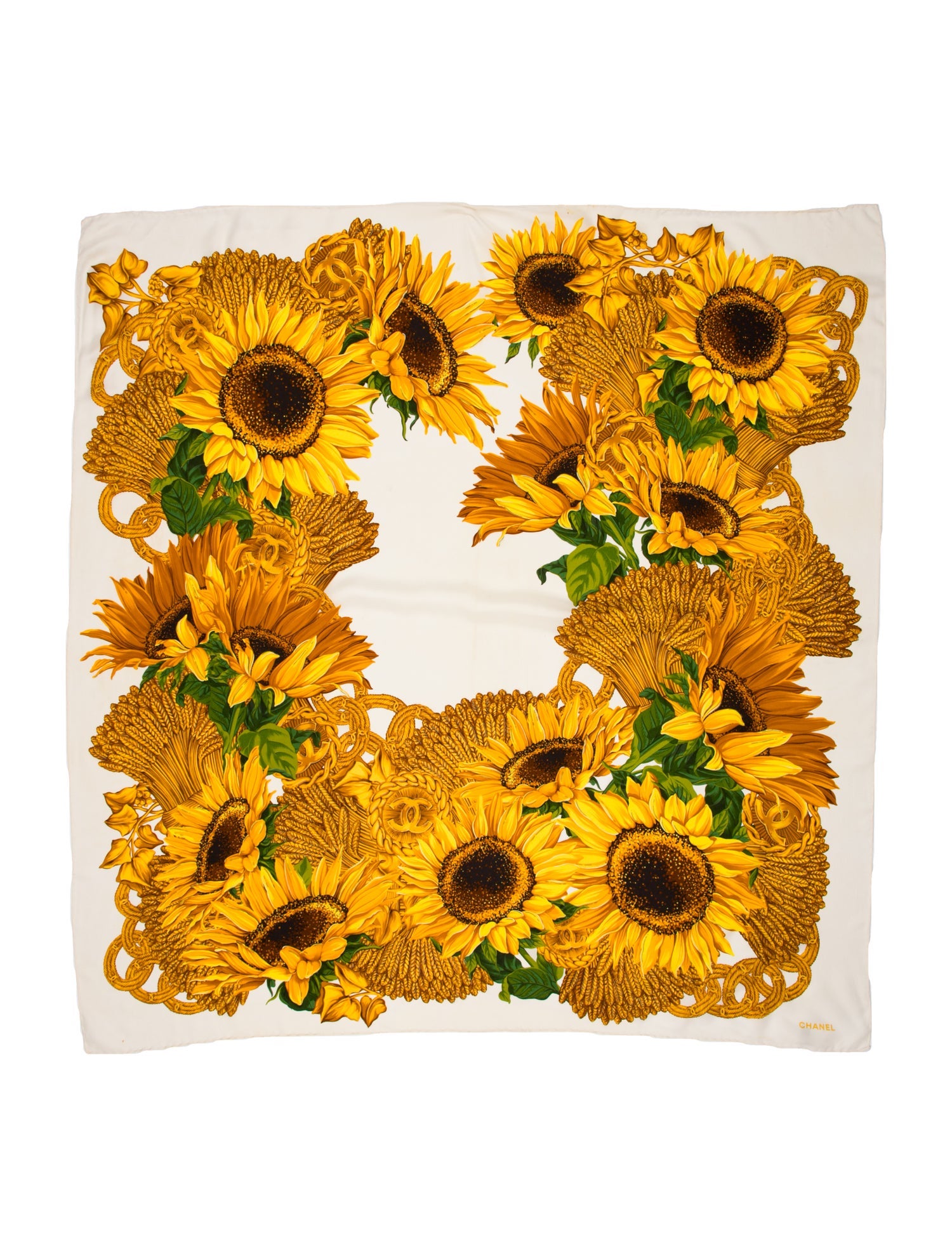 Chanel Silk Vintage Scarf