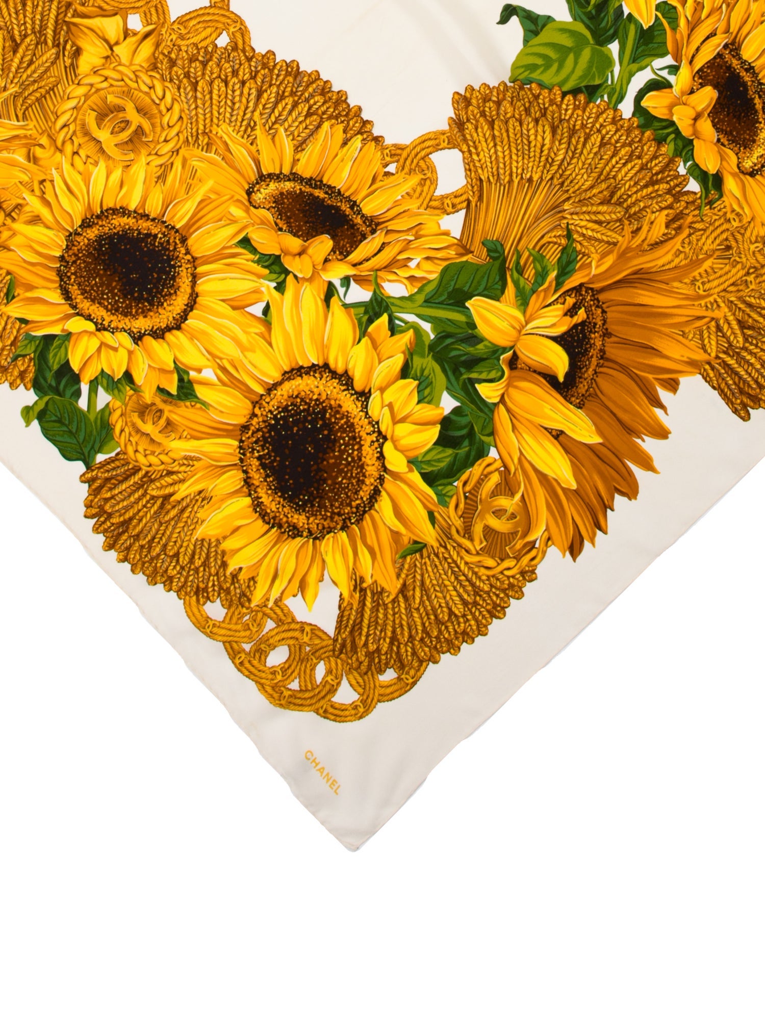 Chanel Silk Vintage Scarf