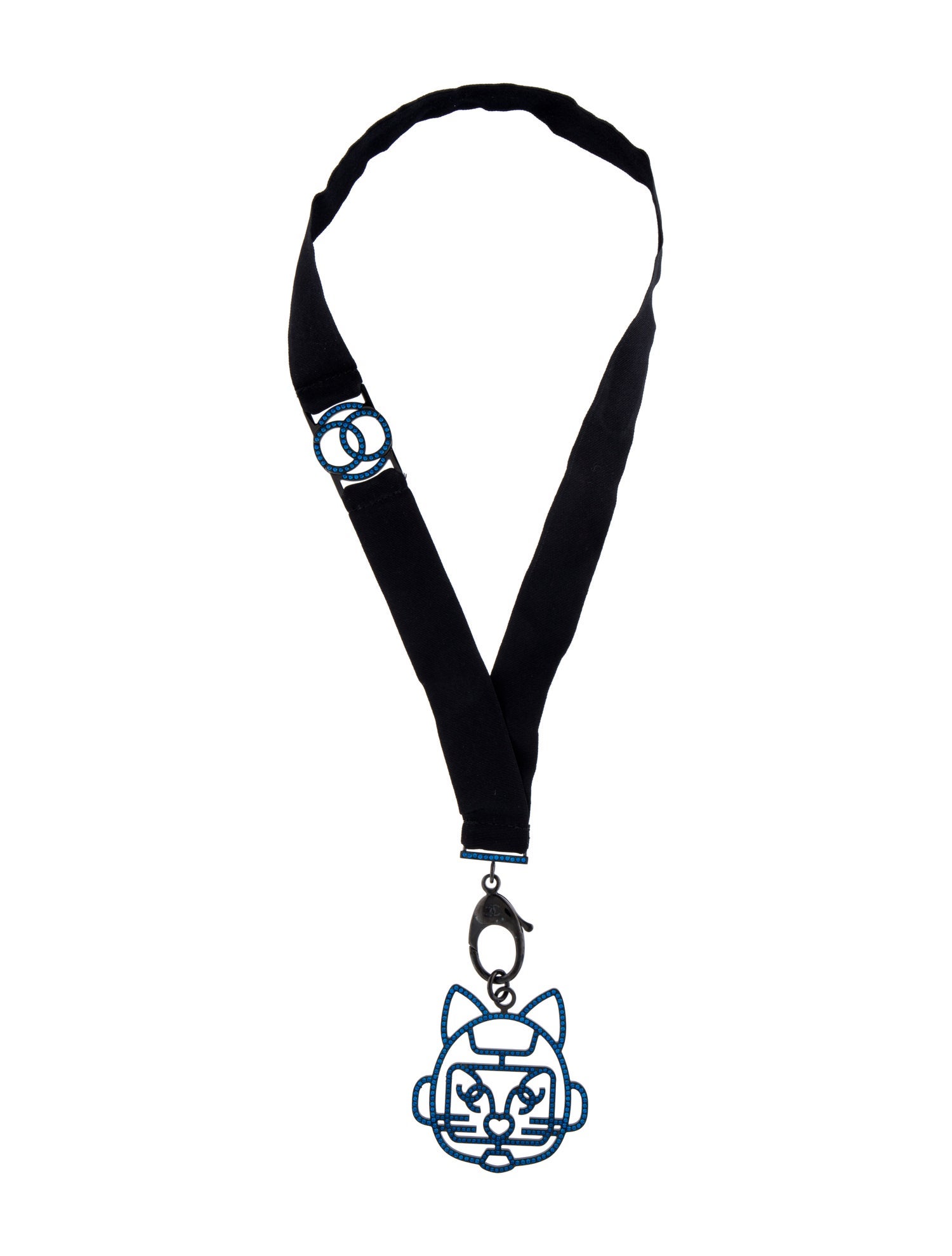 Chanel Strass Choupette Lanyard Necklace