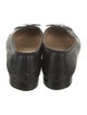 Chanel Interlocking CC Logo Leather Ballet Flats