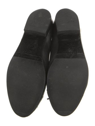 Chanel Interlocking CC Logo Leather Ballet Flats