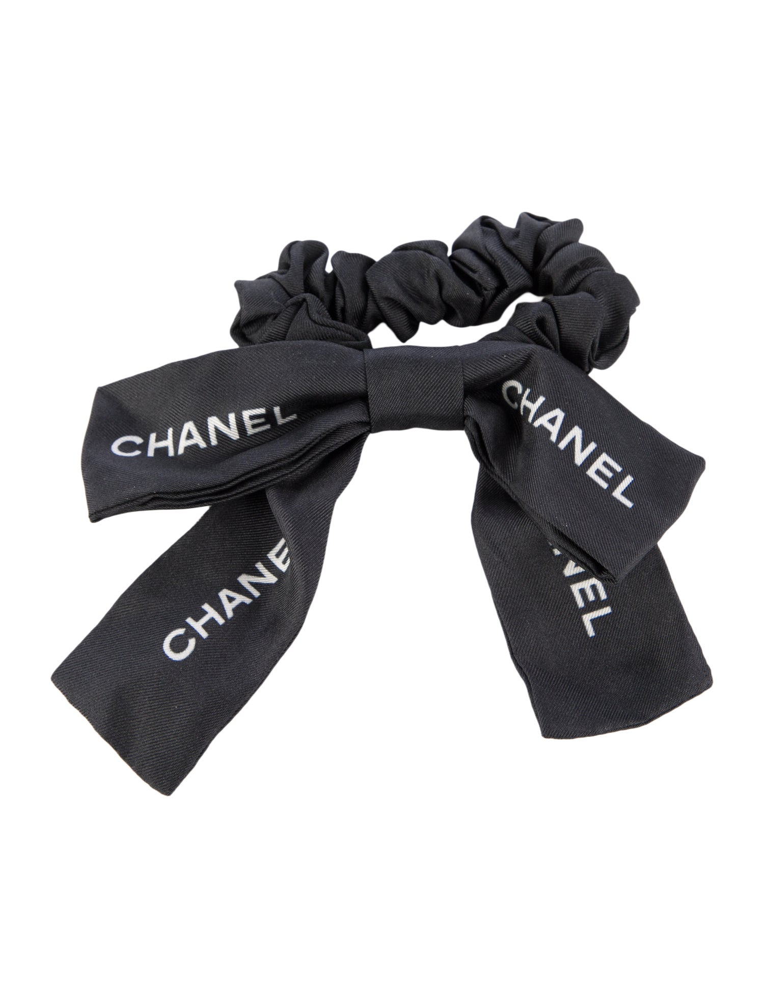 Chanel 2023 Silk Bow Scrunchie