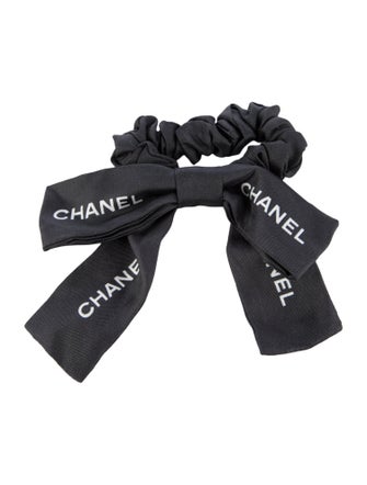 Chanel 2023 Silk Bow Scrunchie