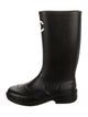 Chanel Interlocking CC Logo Rubber Rain Boots