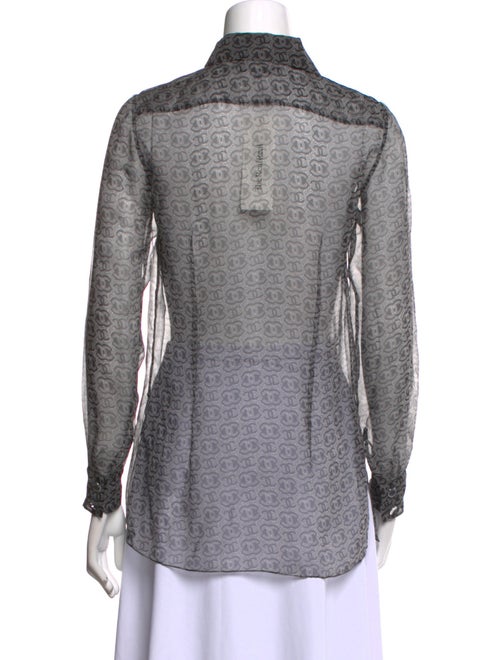 Chanel 2023 Silk Button-Up Top