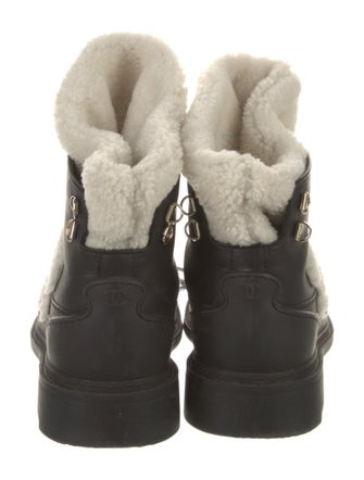 Chanel 2019 Interlocking CC Logo Combat Boots