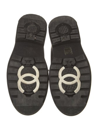 Chanel 2019 Interlocking CC Logo Combat Boots