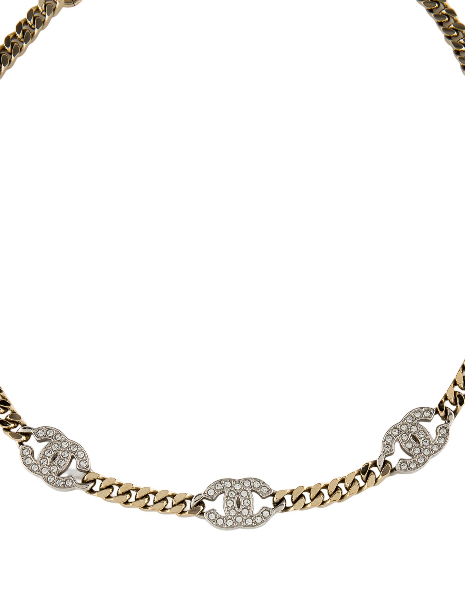Chanel Strass CC Choker Necklace