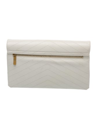 Chanel Chevron CC Envelope Clutch