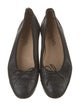 Chanel Interlocking CC Logo Leather Ballet Flats