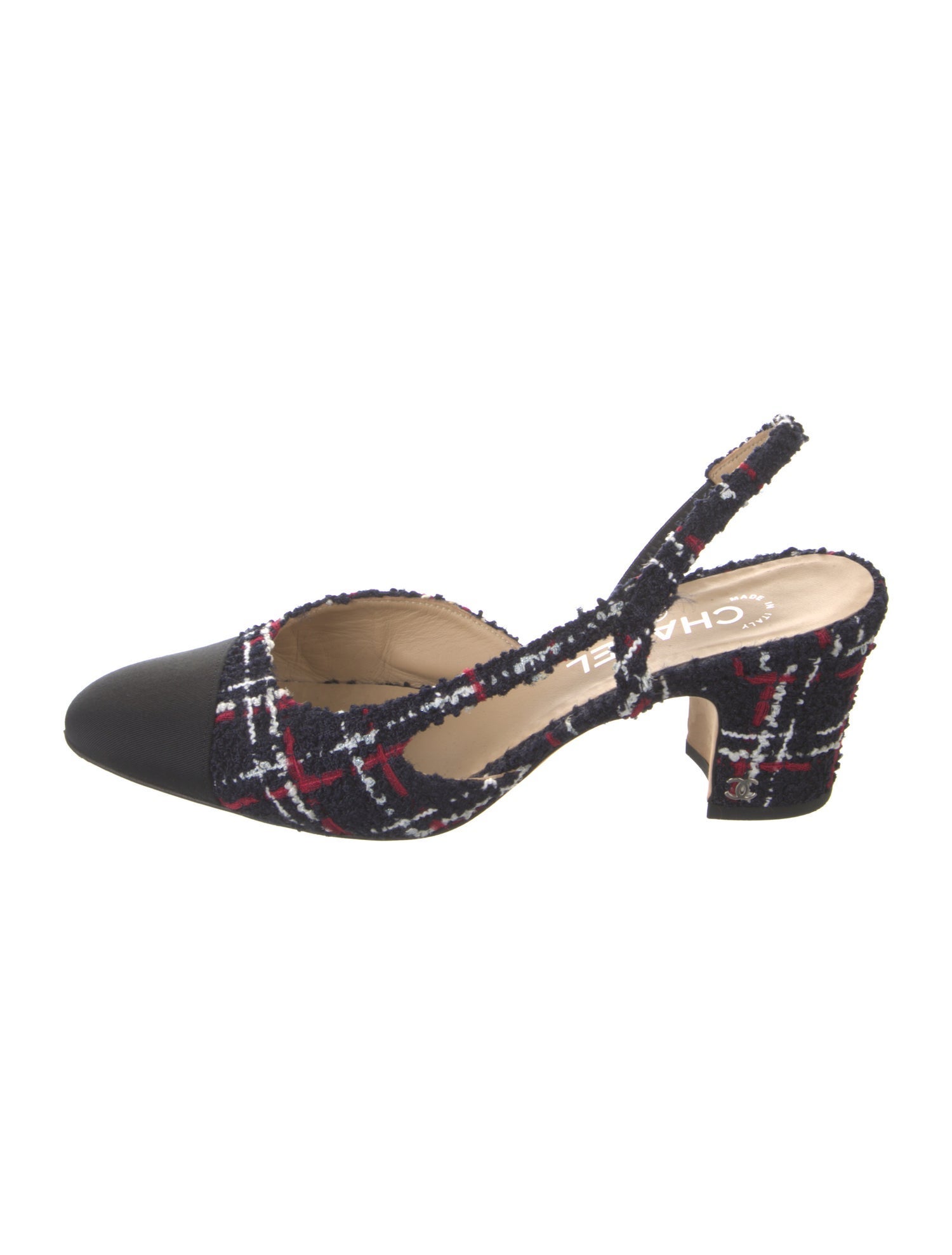 Chanel 2020 Interlocking CC Logo Slingback Pumps