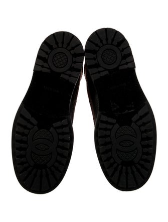 Chanel 2022 Interlocking CC Logo Combat Boots