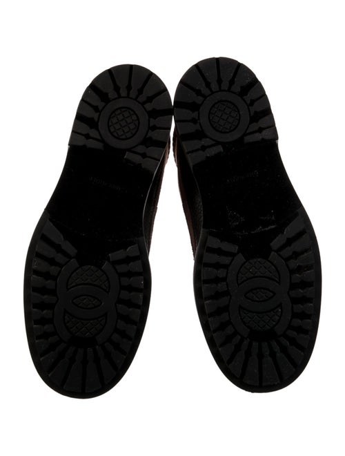 Chanel 2022 Interlocking CC Logo Combat Boots