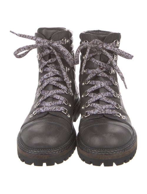 Chanel 2018 Interlocking CC Logo Combat Boots