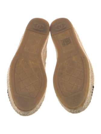 Chanel 2017 Interlocking CC Logo Espadrilles