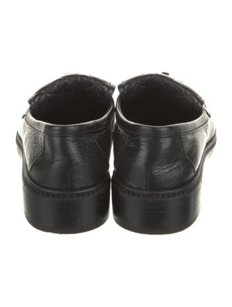 Chanel Interlocking CC Logo Leather Loafers