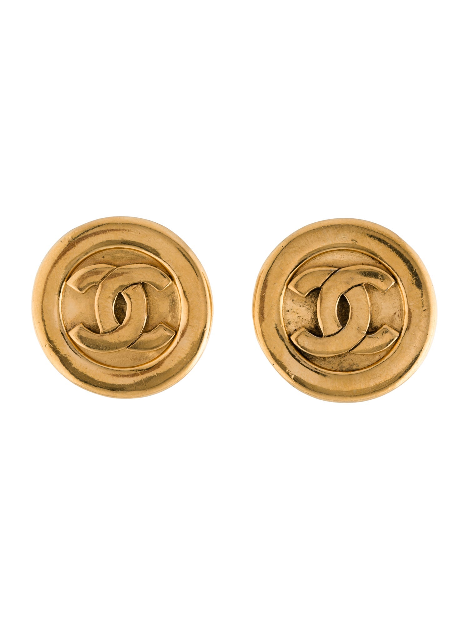 Chanel Vintage CC Clip-On Earrings