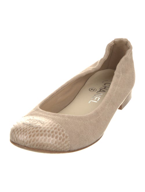 Chanel 2015 Interlocking CC Logo Ballet Flats