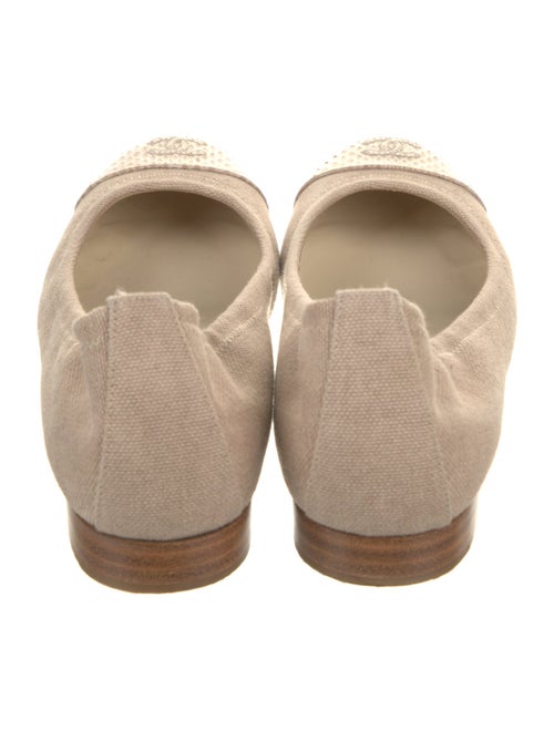 Chanel 2015 Interlocking CC Logo Ballet Flats