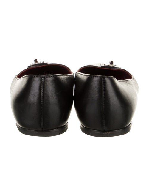 Chanel Interlocking CC Logo Leather Ballet Flats