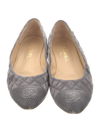 Chanel 2016 Interlocking CC Logo Ballet Flats