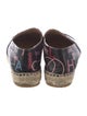 Chanel Interlocking CC Logo Leather Espadrilles