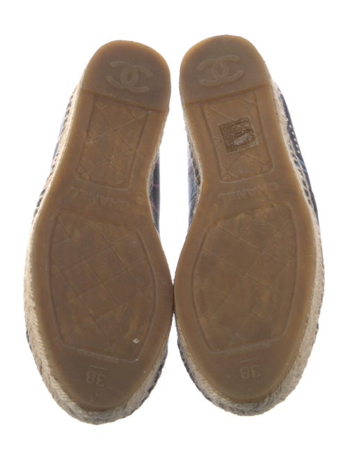 Chanel Interlocking CC Logo Leather Espadrilles